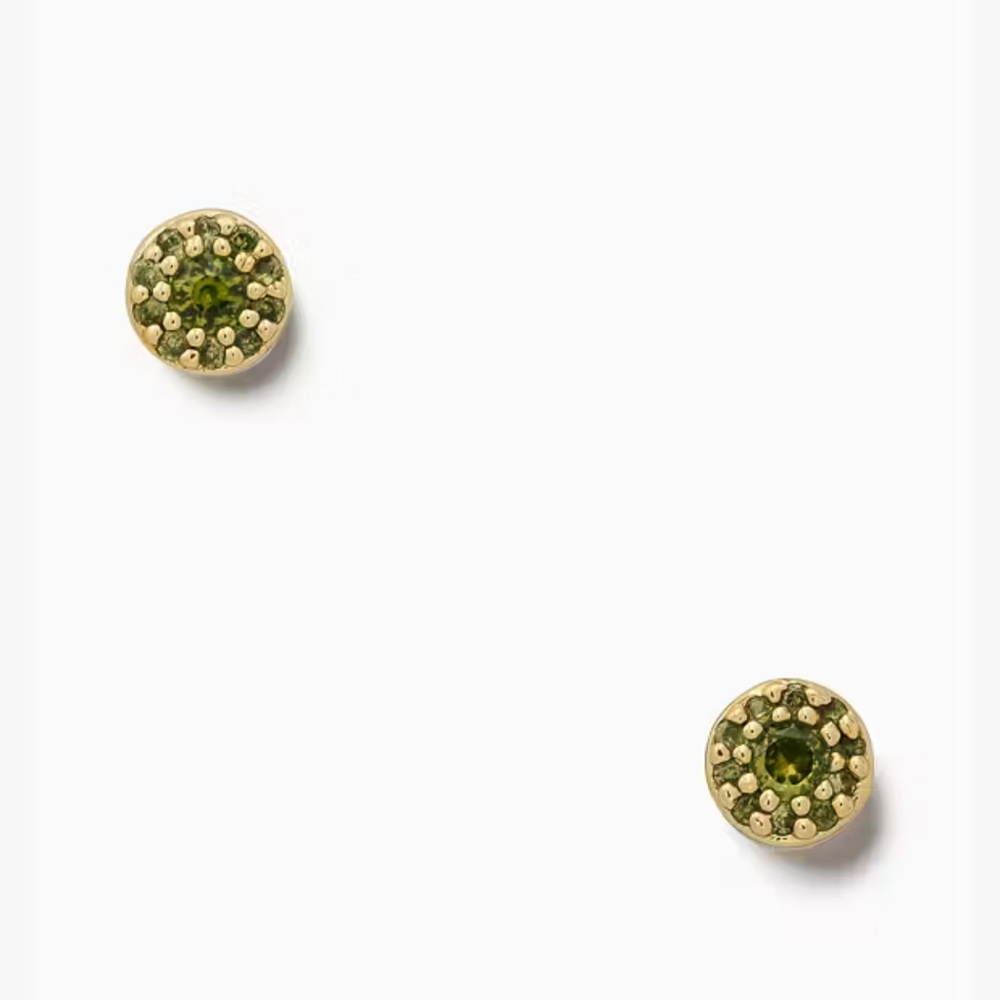 Kate Spade Something Sparkly Pave Studs Jade